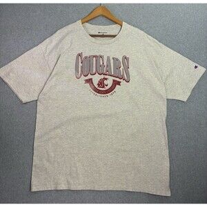Champion Washington State Cougars T-Shirt Men’s 2XL Gray NCAA Tee